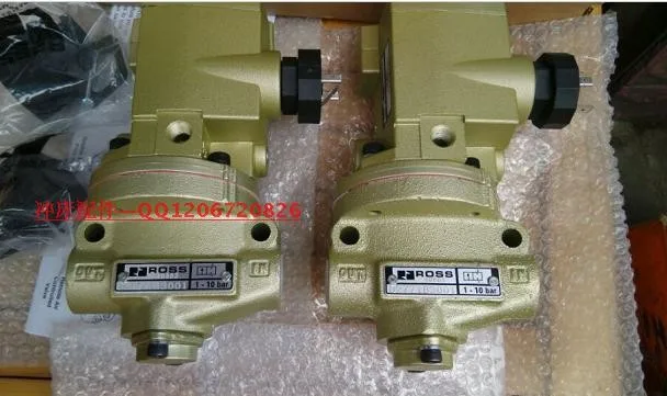 Ross Controls W6077B2401W W60 Series Valve Standard Temp ISO 5599/I ISO Size 1 5/3 Double Closed Center Solenoid Controlled 24 VDC Non-Locking Manual Override Spool and Sleeve 